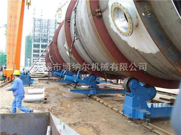 自調(diào)式滾輪架+液壓組對